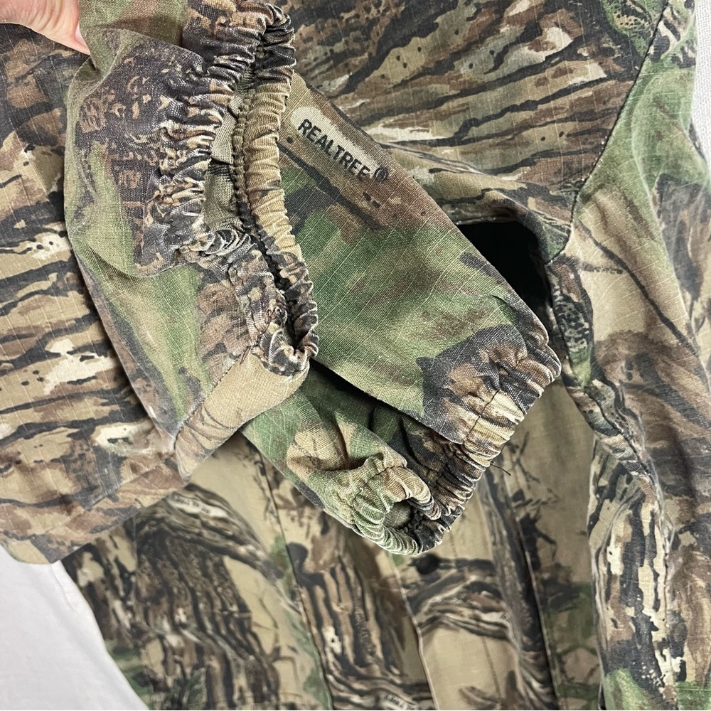 VTG 80s/90s Realtree Camouflage Bomber Snap Jacket by Liberty Made in USA - Picture 7 of 14
